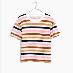 Madewell Crop Tee Beatrice Stripe